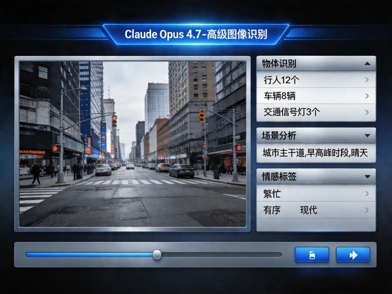 Claude Opus 4.7编程展示 - AI芯片与全息城市投影