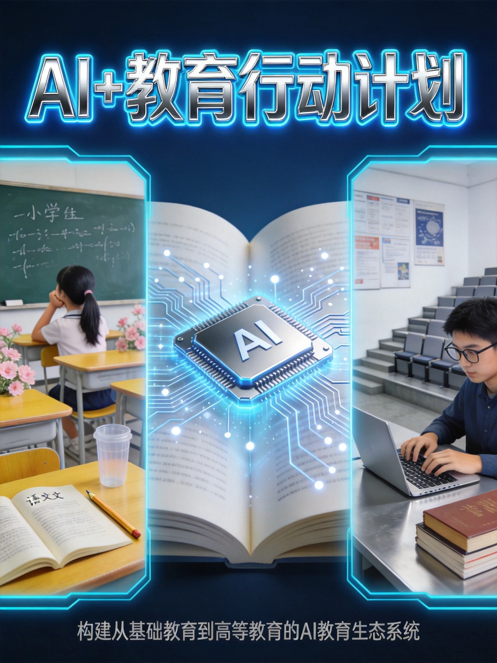 重磅！五部门联合发布AI+教育行动计划，2030年AI教育发展蓝图出炉
