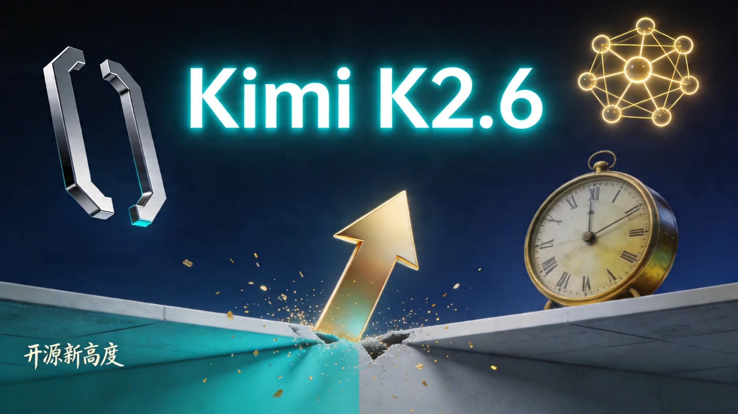 Kimi K2.6发布！月之暗面刷新开源AI技术高度，代码能力直逼GPT-5.4
