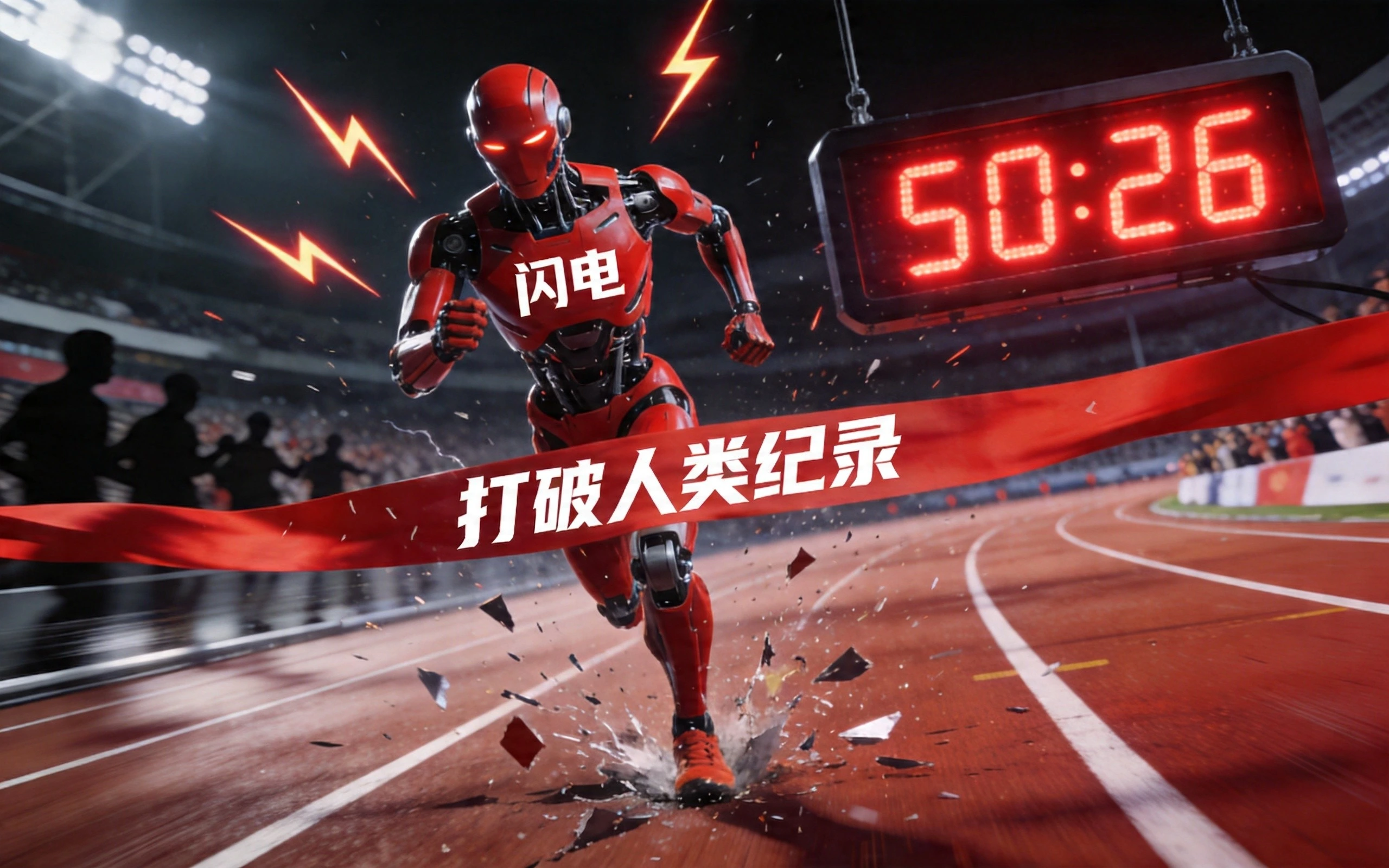50分26秒！荣耀”闪电”机器人破人类半马纪录